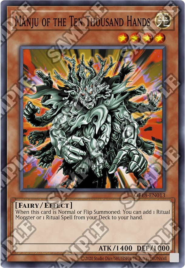 Image for Manju of the Ten Thousand Hands (OTS Tournament Pack 18) (OP18-EN013) - YuGiOh