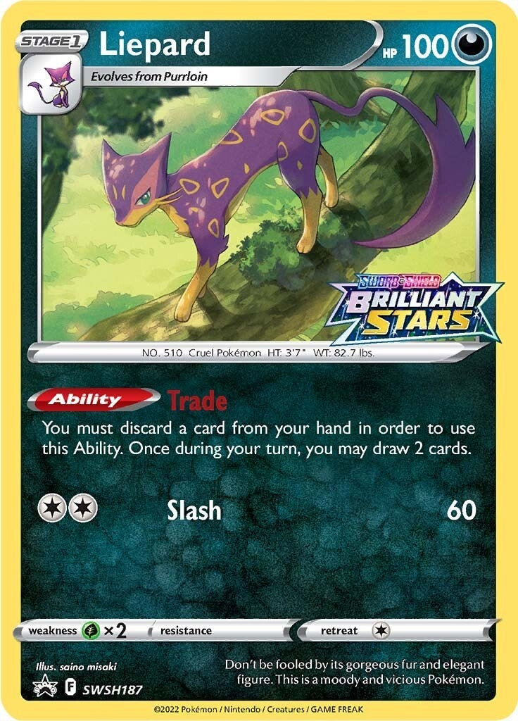 Image for Liepard - SWSH187 (SWSH: Sword & Shield Promo Cards) (SWSH187) - Pokemon
