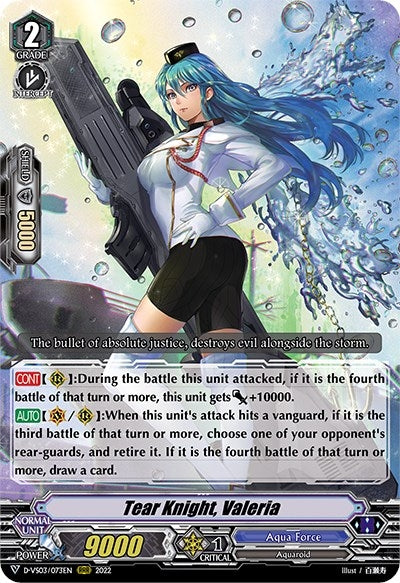 Image for Tear Knight, Valeria (D-VS03: V Clan Collection Vol.3) (D-VS03/073EN) - Cardfight Vanguard