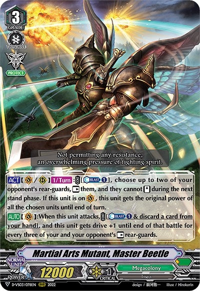 Image for Martial Arts Mutant, Master Beetle (D-VS03: V Clan Collection Vol.3) (D-VS03/078EN) - Cardfight Vanguard