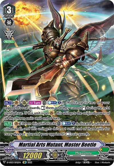 Image for Martial Arts Mutant, Master Beetle (SP) (D-VS03: V Clan Collection Vol.3) (D-VS03/SP12EN) - Cardfight Vanguard