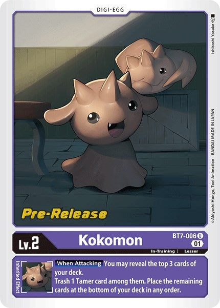 Image for Kokomon (BT07_PR) (BT7-006 U) - Digimon Card Game