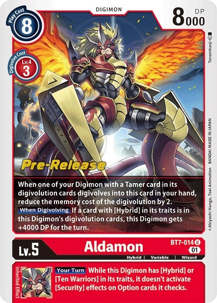 Image for Aldamon (BT07_PR) (BT7-014 U) - Digimon Card Game