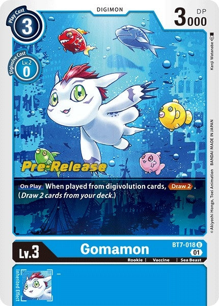 Image for Gomamon (BT07_PR) (BT7-018 U) - Digimon Card Game