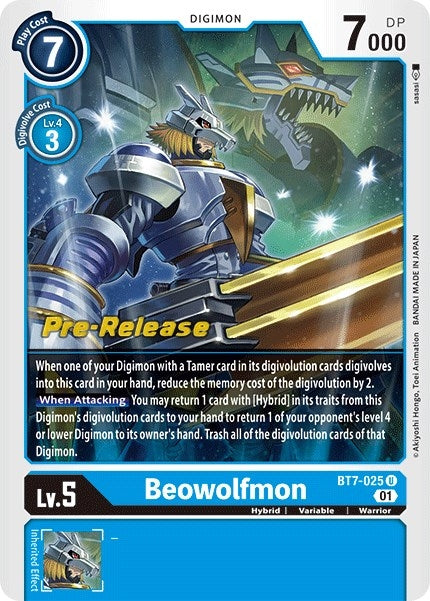 Image for Beowolfmon (BT07_PR) (BT7-025 U) - Digimon Card Game