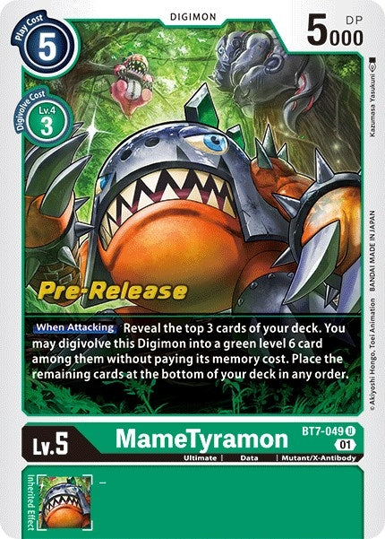 Image for MameTyramon (BT07_PR) (BT7-049 U) - Digimon Card Game