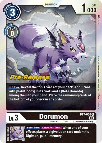 Image for Dorumon (BT07_PR) (BT7-056 R) - Digimon Card Game