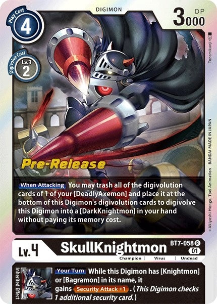 Image for SkullKnightmon (BT07_PR) (BT7-058 R) - Digimon Card Game