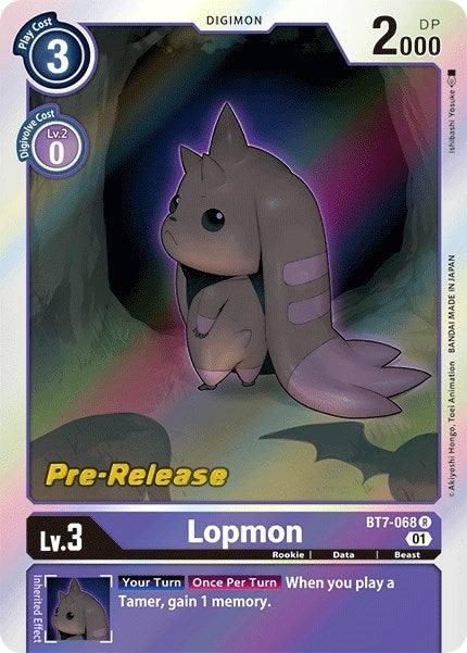 Image for Lopmon (BT07_PR) (BT7-068 R) - Digimon Card Game
