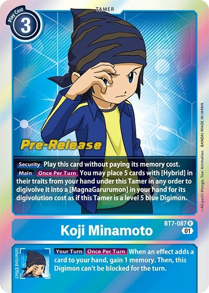 Image for Koji Minamoto (BT07_PR) (BT7-087 R) - Digimon Card Game