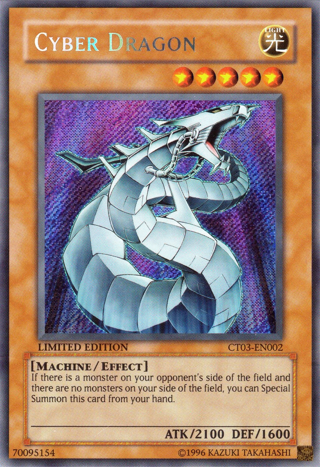 Image for Cyber Dragon (2006 Collectors Tin) (CT03-EN002) - YuGiOh
