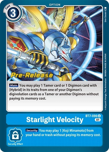 Image for Starlight Velocity (BT07_PR) (BT7-096 U) - Digimon Card Game