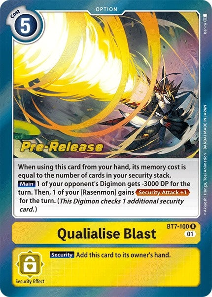 Image for Qualialise Blast (BT07_PR) (BT7-100 R) - Digimon Card Game