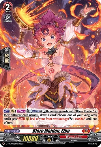 Image for Blaze Maiden, Elba (RR Foil) (D Promo Cards) (D-PR/053EN) - Cardfight Vanguard