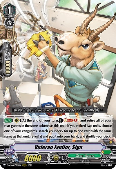 Image for Veteran Janitor, Siga (D-VS04: V Clan Collection Vol.4) (D-VS04/075EN) - Cardfight Vanguard