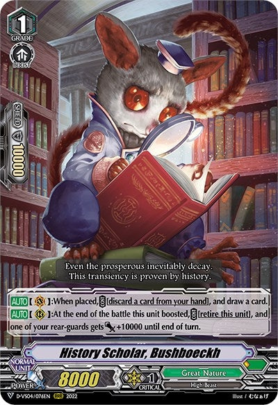 Image for History Scholar, Bushboeckh (D-VS04: V Clan Collection Vol.4) (D-VS04/076EN) - Cardfight Vanguard