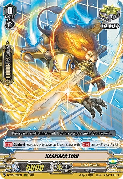 Image for Scarface Lion (D-VS04: V Clan Collection Vol.4) (D-VS04/021EN) - Cardfight Vanguard