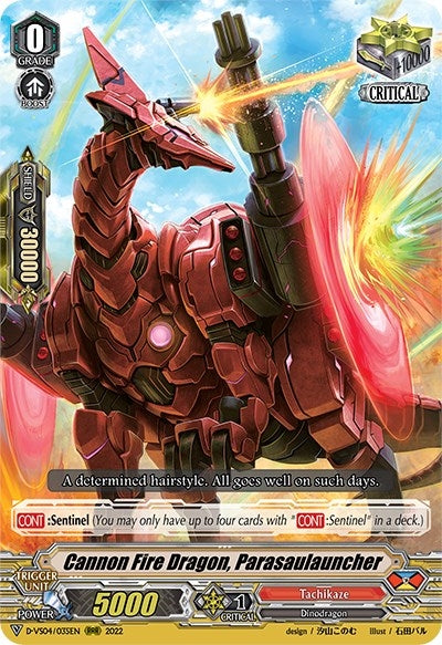 Image for Cannon Fire Dragon, Parasaulauncher (D-VS04: V Clan Collection Vol.4) (D-VS04/035EN) - Cardfight Vanguard