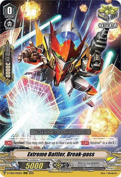 Image for Extreme Battler, Break-pass (D-VS04: V Clan Collection Vol.4) (D-VS04/042EN) - Cardfight Vanguard