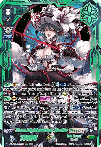 Image for Thorn Lily Musketeer, Cecilia "Reverse" (VSR) (D-VS04: V Clan Collection Vol.4) (D-VS04/VSR03EN) - Cardfight Vanguard