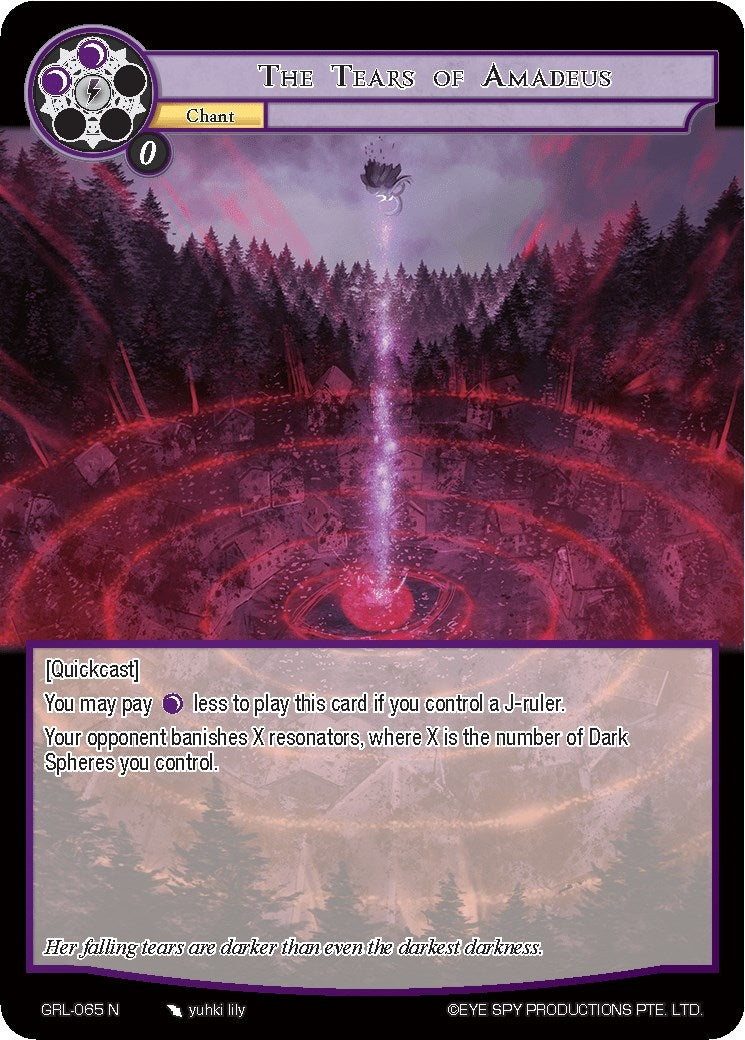 Image for The Tears of Amadeus (Game of Gods: Reloaded) (GRL-065) - Force of Will