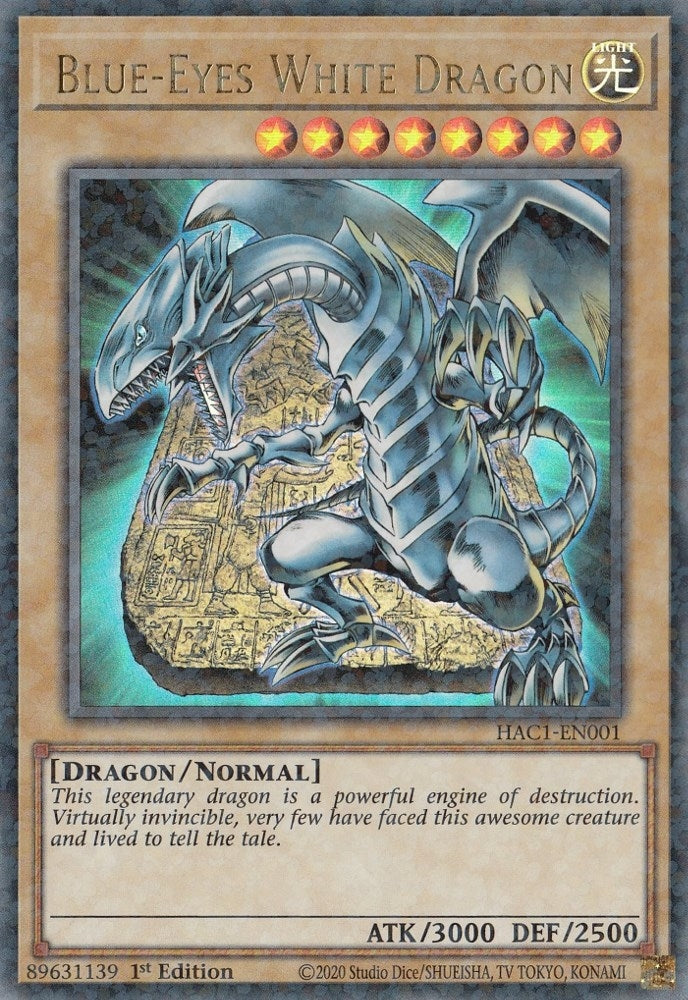 Image for Blue-Eyes White Dragon (Duel Terminal) (Hidden Arsenal: Chapter 1) (HAC1-EN001) - YuGiOh