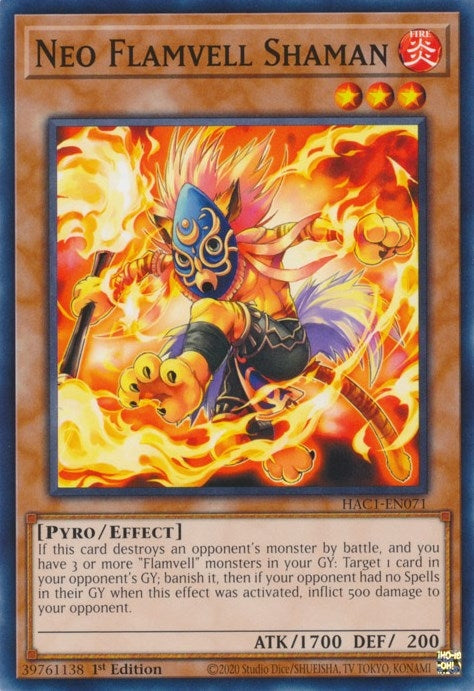 Image for Neo Flamvell Shaman (Hidden Arsenal: Chapter 1) (HAC1-EN071) - YuGiOh
