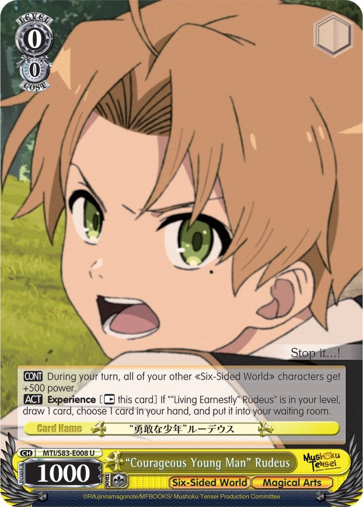 Image for "Courageous Young Man" Rudeus (Mushoku Tensei: Jobless Reincarnation) (MTI/S83-E008 U) - Weiss Schwarz