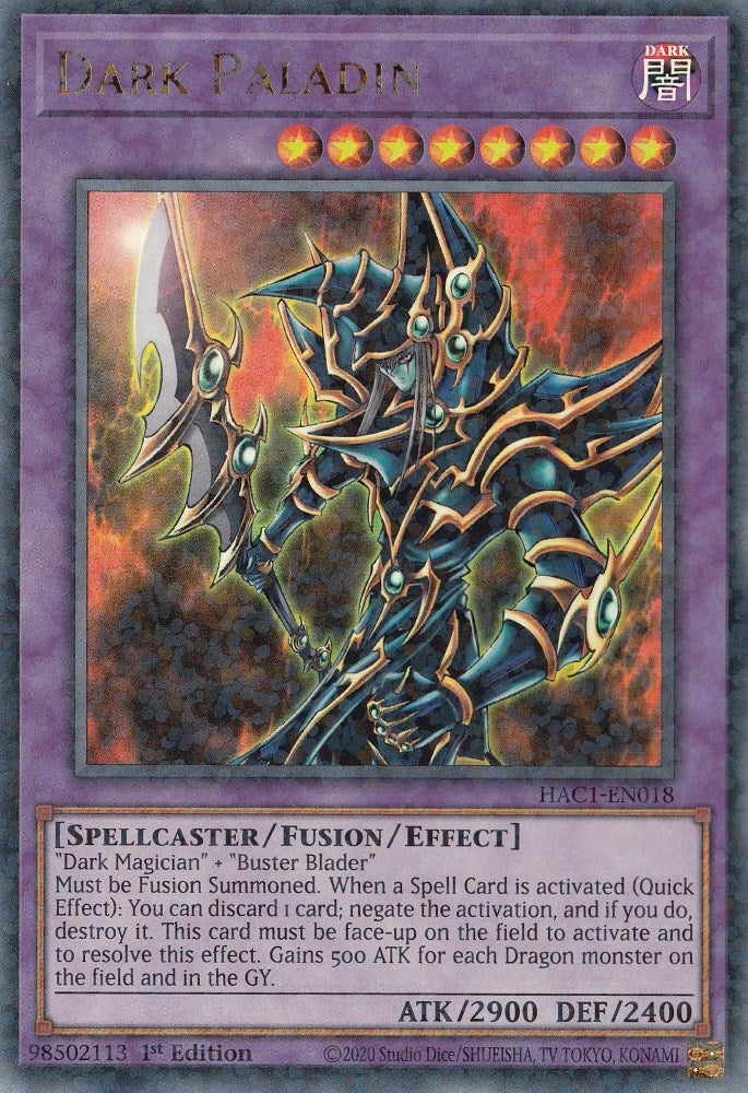 Image for Dark Paladin (Duel Terminal) (Hidden Arsenal: Chapter 1) (HAC1-EN018) - YuGiOh