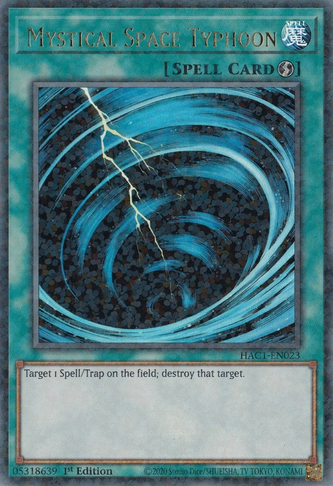 Image for Mystical Space Typhoon (Duel Terminal) (Hidden Arsenal: Chapter 1) (HAC1-EN023) - YuGiOh