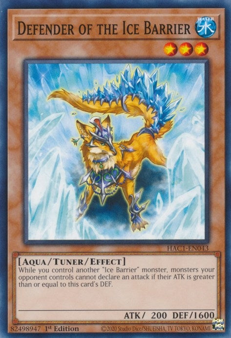 Image for Defender of the Ice Barrier (Hidden Arsenal: Chapter 1) (HAC1-EN043) - YuGiOh
