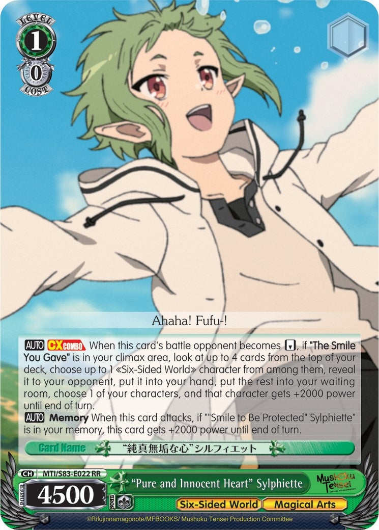 Image for "Pure and Innocent Heart" Sylphiette (Mushoku Tensei: Jobless Reincarnation) (MTI/S83-E022 RR) - Weiss Schwarz