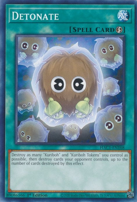 Image for Detonate (Hidden Arsenal: Chapter 1) (HAC1-EN168) - YuGiOh