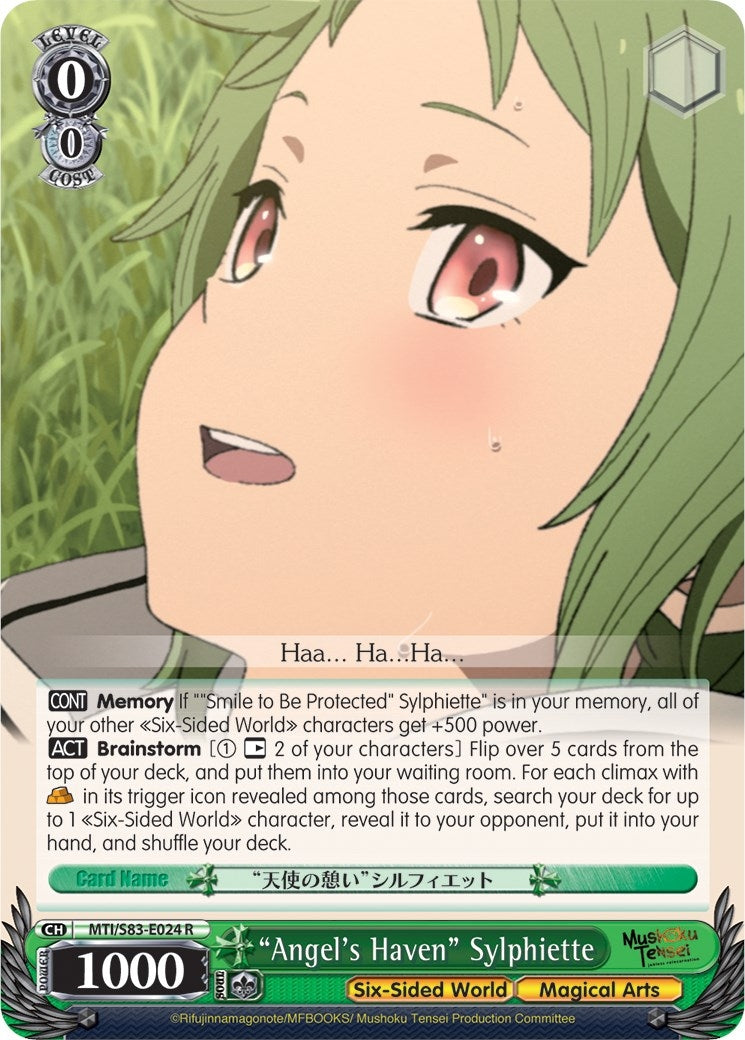 Image for "Angel's Haven" Sylphiette (Mushoku Tensei: Jobless Reincarnation) (MTI/S83-E024 R) - Weiss Schwarz