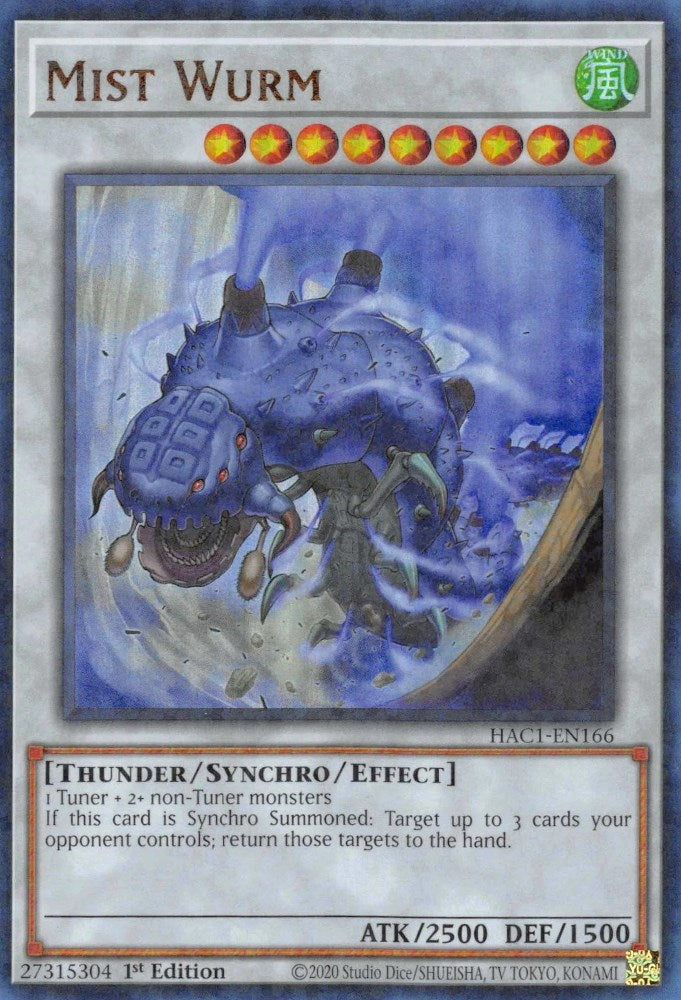 Image for Mist Wurm (Duel Terminal) (Hidden Arsenal: Chapter 1) (HAC1-EN166) - YuGiOh