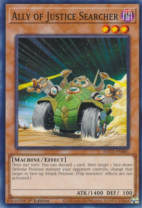 Image for Ally of Justice Searcher (Hidden Arsenal: Chapter 1) (HAC1-EN081) - YuGiOh