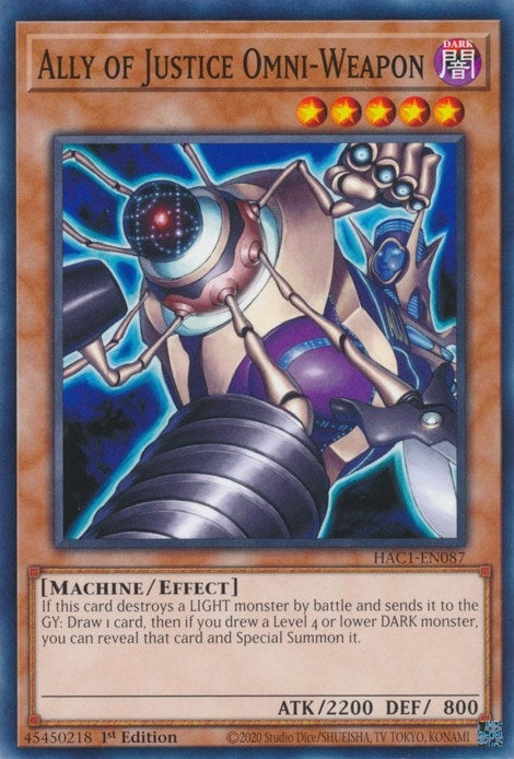 Image for Ally of Justice Omni-Weapon (Hidden Arsenal: Chapter 1) (HAC1-EN087) - YuGiOh