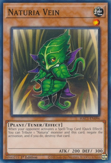 Image for Naturia Vein (Hidden Arsenal: Chapter 1) (HAC1-EN096) - YuGiOh