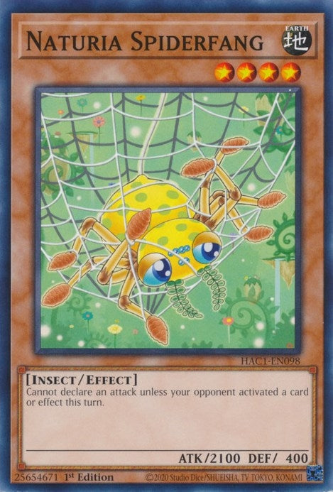 Image for Naturia Spiderfang (Hidden Arsenal: Chapter 1) (HAC1-EN098) - YuGiOh