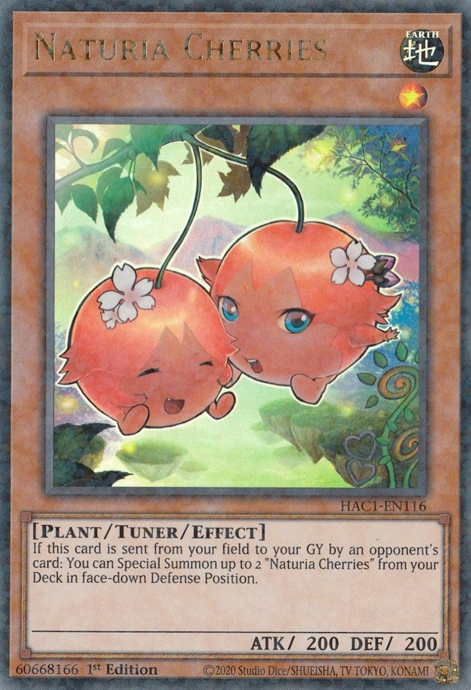 Image for Naturia Cherries (Duel Terminal) (Hidden Arsenal: Chapter 1) (HAC1-EN116) - YuGiOh