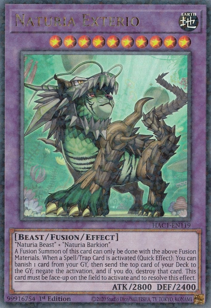 Image for Naturia Exterio (Duel Terminal) (Hidden Arsenal: Chapter 1) (HAC1-EN119) - YuGiOh
