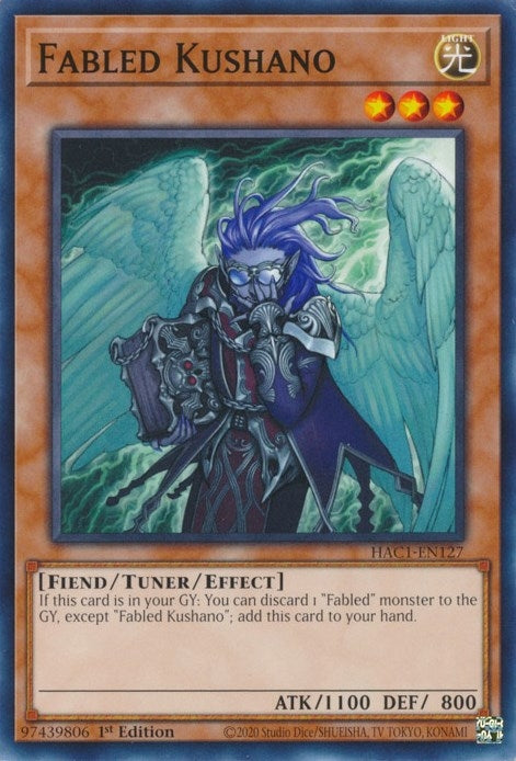 Image for Fabled Kushano (Hidden Arsenal: Chapter 1) (HAC1-EN127) - YuGiOh