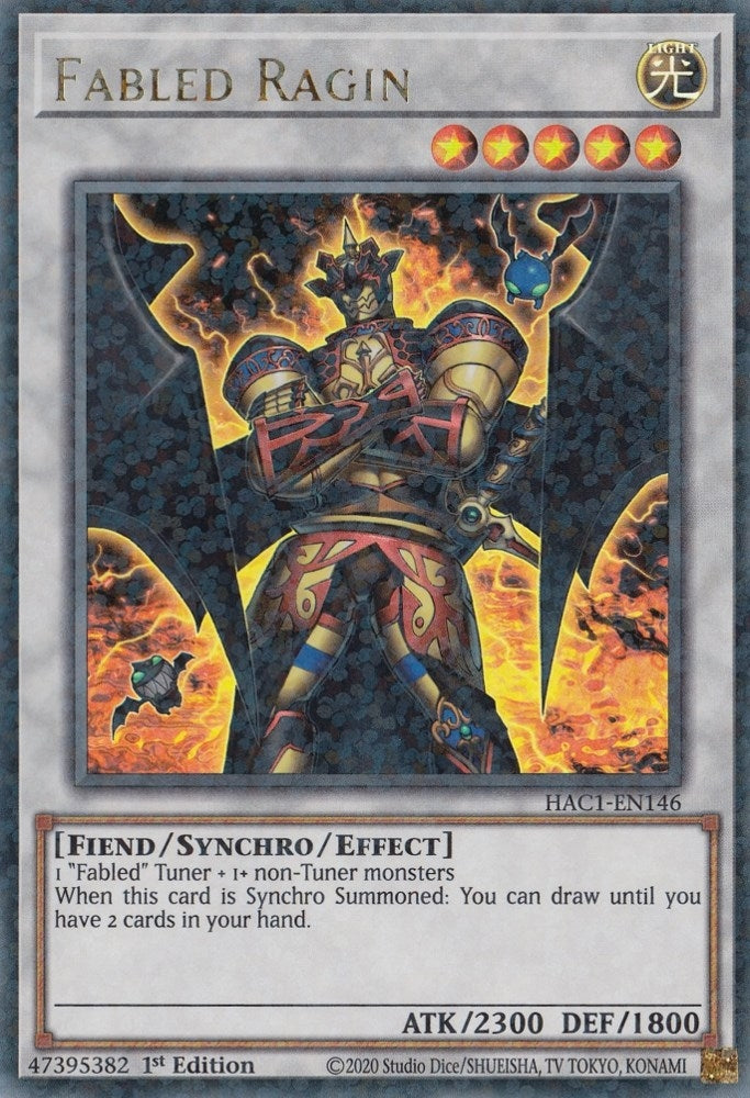 Image for Fabled Ragin (Duel Terminal) (Hidden Arsenal: Chapter 1) (HAC1-EN146) - YuGiOh