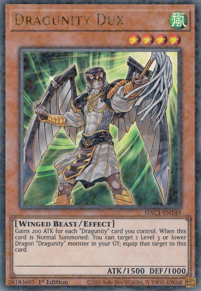 Image for Dragunity Dux (Duel Terminal) (Hidden Arsenal: Chapter 1) (HAC1-EN149) - YuGiOh