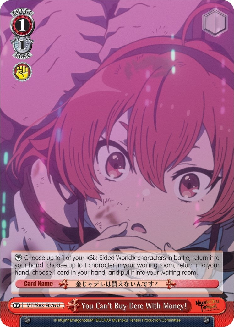 Image for You Can't Buy Dere With Money! (Mushoku Tensei: Jobless Reincarnation) (MTI/S83-E076 U) - Weiss Schwarz