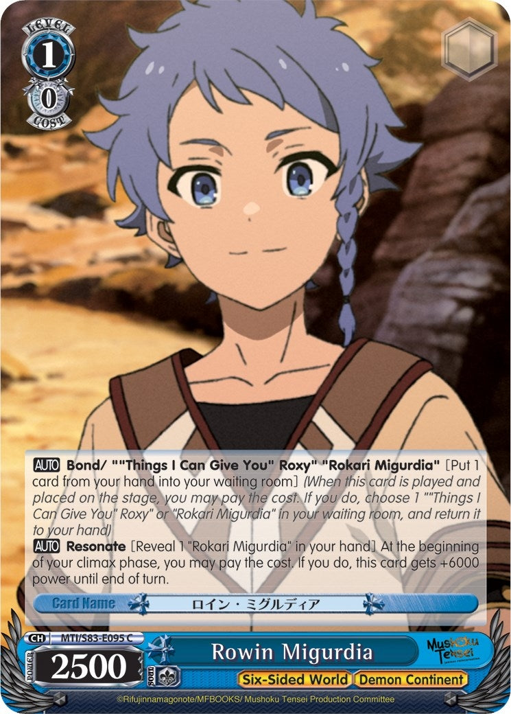 Image for Rowin Migurdia (Mushoku Tensei: Jobless Reincarnation) (MTI/S83-E095 C) - Weiss Schwarz