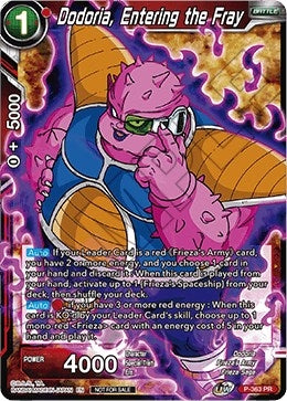 Image for Dodoria, Entering the Fray (Tournament Pack Vol. 7) (Tournament Promotion Cards) (P-363) - Dragon Ball Super: Masters