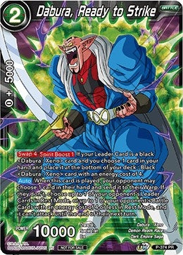 Image for Dabura, Ready to Strike (Tournament Pack Vol. 7) (Tournament Promotion Cards) (P-374) - Dragon Ball Super: Masters