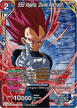 Image for SSG Vegeta, Divine Restraint (Tournament Pack Vol. 7) (Winner) (Tournament Promotion Cards) (P-376) - Dragon Ball Super: Masters