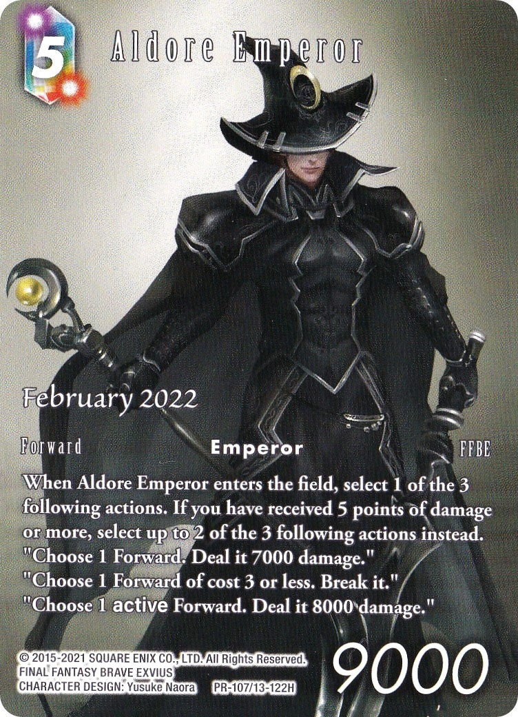 Image for Aldore Emperor (FF: Promo Cards) (PR-107/13-122H) - Final Fantasy TCG